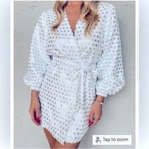 BUDDY LOVE - ADELINE SEQUIN WRAP DRESS - STARLET